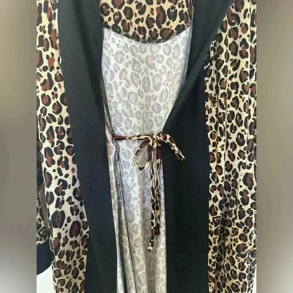 NWT DKNY Leopard Print Robe - Picture 3 of 6
